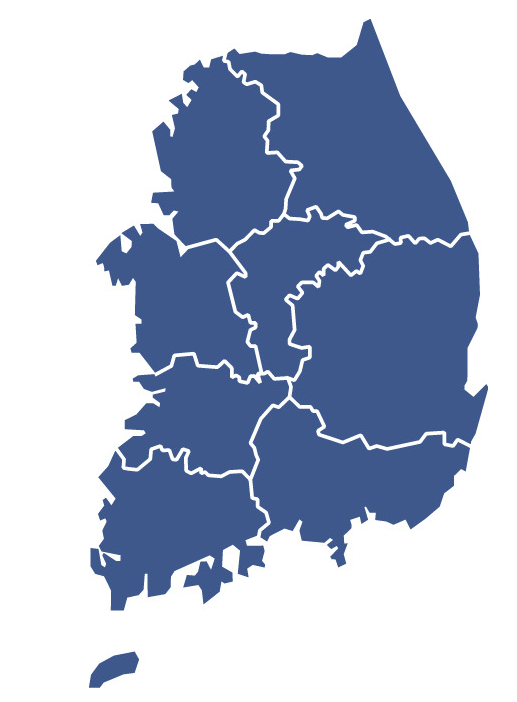 대한민국 지도
